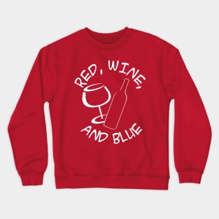 Red Wine and Blue Crewneck Sweatshirt